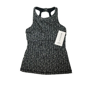 Athleta NWT 32B/C Pearls Maldives High Neck Tankini Top 657735 Black